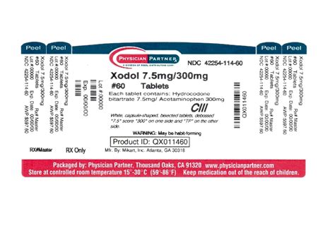 Xodol Uses, Side Effects & Warnings